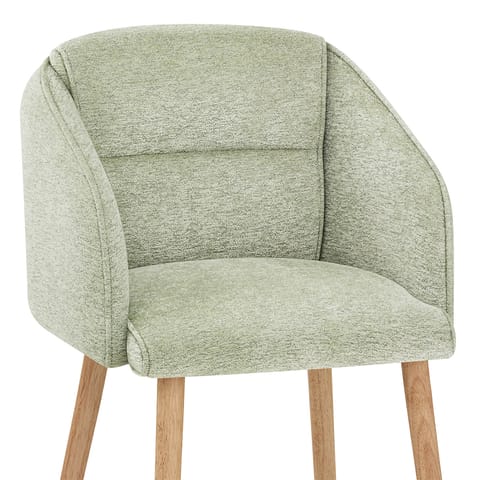 Asti Dining Chair Green Fabric
