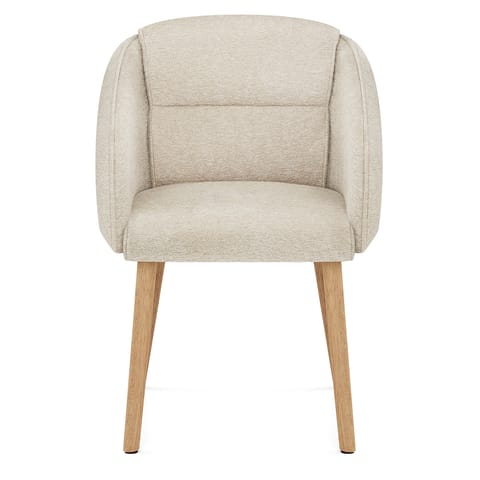 Asti Dining Chair Beige Fabric