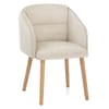 Asti Dining Chair Beige Fabric
