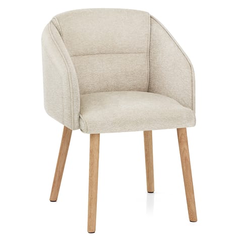 Asti Dining Chair Beige Fabric