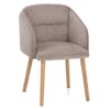Asti Dining Chair Brown Fabric