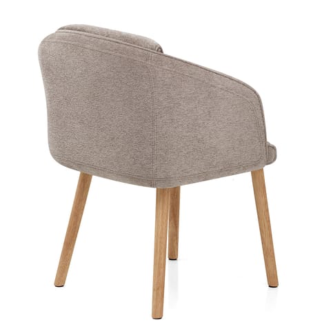 Asti Dining Chair Brown Fabric