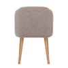 Asti Dining Chair Brown Fabric