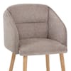 Asti Dining Chair Brown Fabric