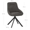 Dante Dining Chair Charcoal