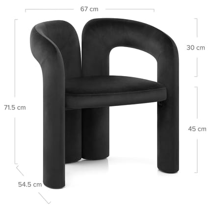 Bubble Chair Black Velvet Dimensions