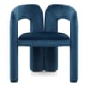 Bubble Chair Blue Velvet