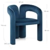 Bubble Chair Blue Velvet