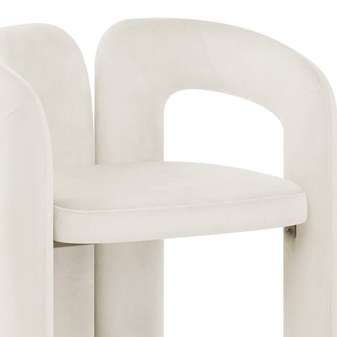 Bubble Chair Ivory Velvet
