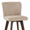 Aldo Dark Oak Bar Stool Tweed Fabric