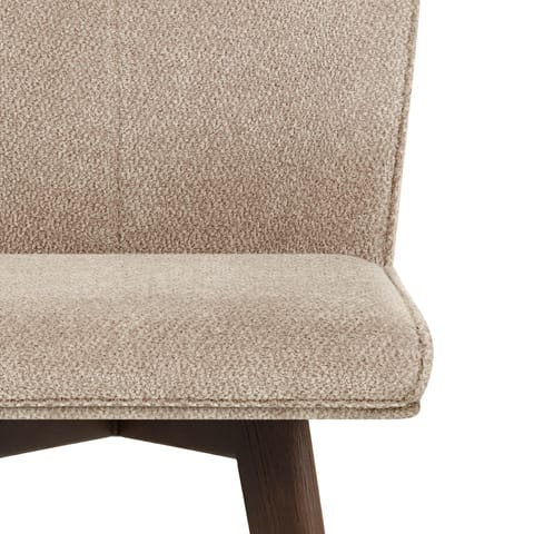 Aldo Dark Oak Bar Stool Tweed Fabric