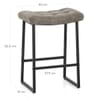 Jago Bar Stool Antique Grey