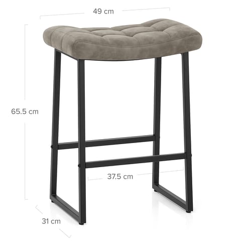 Jago Bar Stool Antique Grey