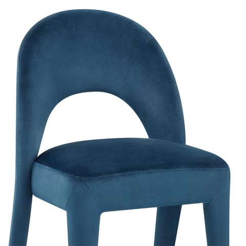 Amore Chair Blue Velvet
