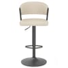 Lusso Graphite Bar Stool Cream