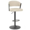 Lusso Graphite Bar Stool Cream
