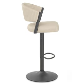 Lusso Graphite Bar Stool Cream