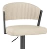 Lusso Graphite Bar Stool Cream