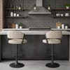 Lusso Graphite Bar Stool Cream