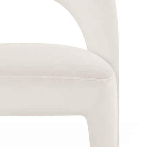 Amore Chair Ivory Velvet