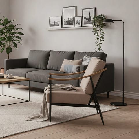 Nook Chair Tweed Fabric