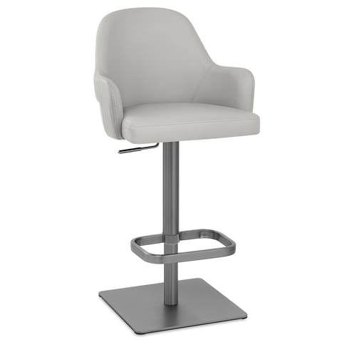 Antonia Graphite Stool Light Grey