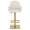 Toni Gold Stool Ivory