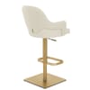 Toni Gold Stool Ivory