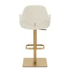 Toni Gold Stool Ivory