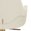 Toni Gold Stool Ivory