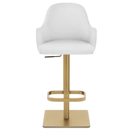 Toni Gold Stool White