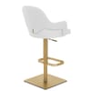 Toni Gold Stool White