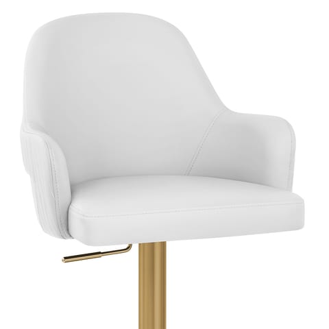 Toni Gold Stool White
