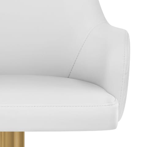 Toni Gold Stool White