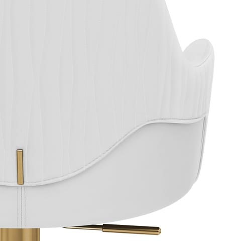 Toni Gold Stool White