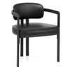 Kara Real Leather Dining Chair Black
