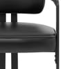 Kara Real Leather Dining Chair Black