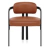 Kara Real Leather Dining Chair Tan