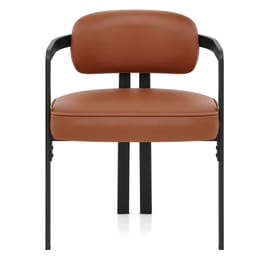 Kara Real Leather Dining Chair Tan