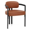 Kara Real Leather Dining Chair Tan