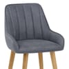 Rosa Oak Bar Stool Blue