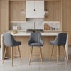 Rosa Oak Bar Stool Blue