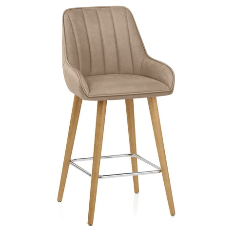 Rosa Oak Bar Stool Brown