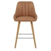 Rosa Oak Bar Stool Tan