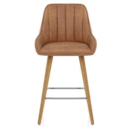 Rosa Oak Bar Stool Tan