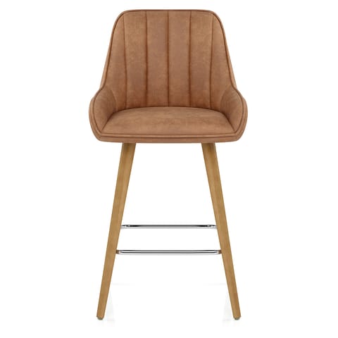 Rosa Oak Bar Stool Tan