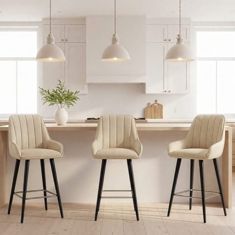 Rosa Bar Stool Beige
