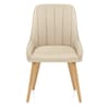 Rosa Oak Dining Chair Beige