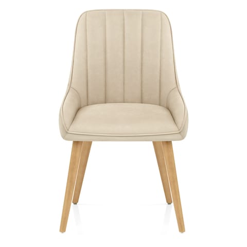 Rosa Oak Dining Chair Beige