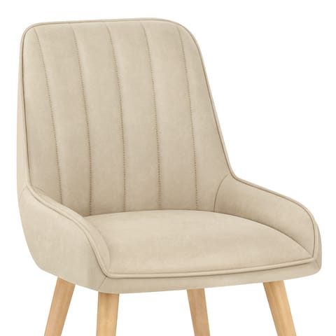 Rosa Oak Dining Chair Beige